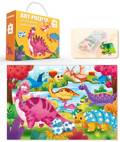 Educational puzzle for children : Learning, colors, and imagination