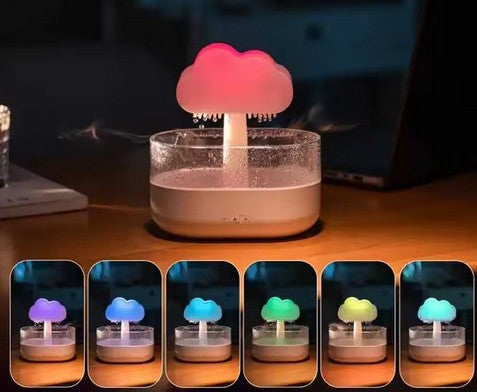 Luftbefeuchter Regenwolke: Die Sanftheit eines Regenschauers für reine und beruhigende Luft (ideal für Babyzimmer, Kinderzimmer oder Wohnzimmer)