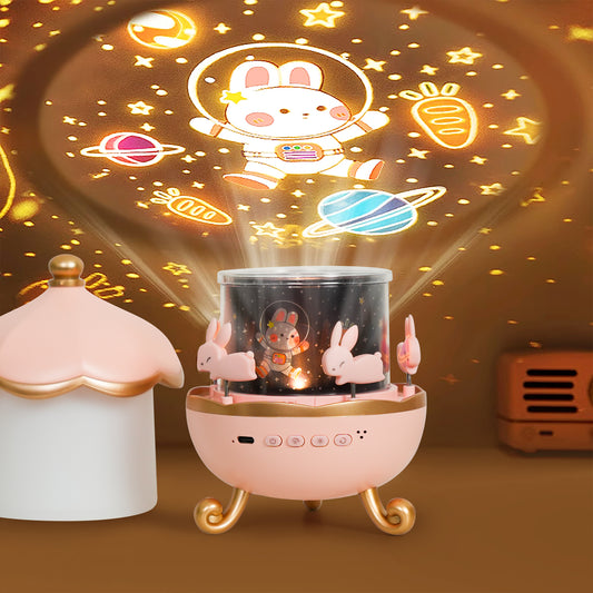 DreemiMoon™ - Veilleuse pour enfant multiscène avec projecteur 360°