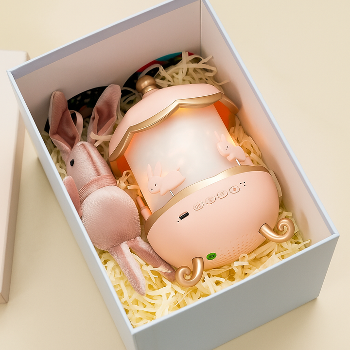 Gift box: 360° immersive night light + plush toy