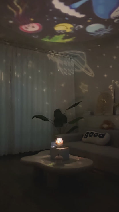 DreemiMoon™セット：360°没入型ナイトライトと癒しのぬいぐるみ